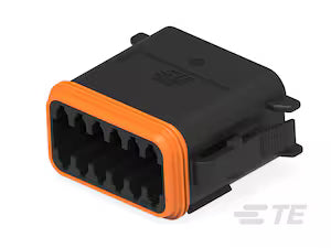 12 pin Deutsch Plug Black no end cap 10 pack