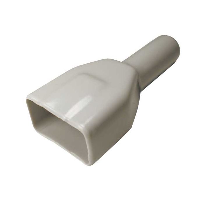12 pin Receptacle boot 65mm tail grey