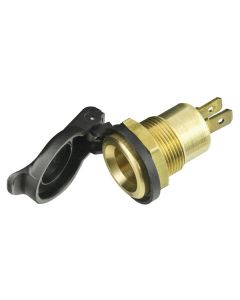 12V DIN/Cigar Socket 12A DIN Brass Spring loaded cap
