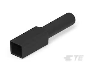 2 pin Receptacle boot 65mm tail black