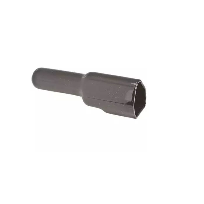 3 pin Receptacle boot 65mm tail black