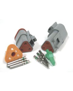 3 pin Standard Solid Green Band full kit 100 pack