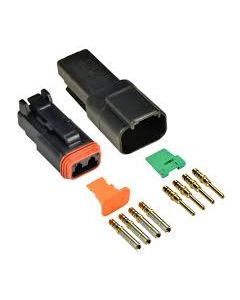 4 pin Cat-Spec Solid Green Band Gold-Plated full kit