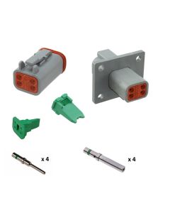 4 pin Flange Mount Solid Green Band full kit