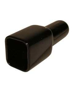 4 pin Receptacle boot 65mm tail black
