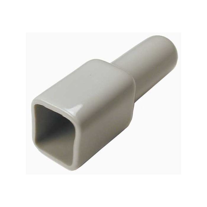 4 pin Receptacle boot 65mm tail grey