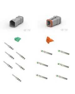 6 pin Heat Shrink Adaptor Solid Green Band full kit