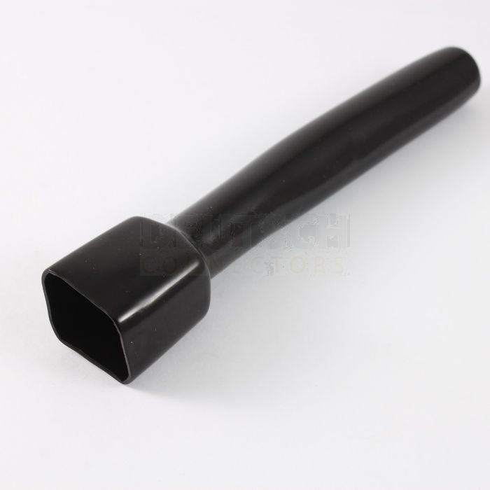 6 pin Receptacle boot 65mm tail black