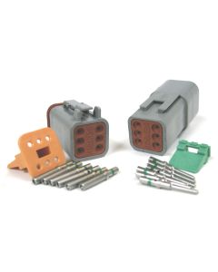 6 pin Standard Solid Green Band full kit 100 pack