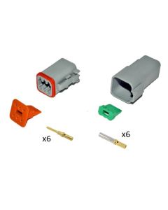 6 pin Standard Solid Green Band Gold-Plated full kit