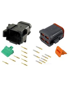 8 pin Cat-Spec, Solid Green Band Gold Plated full kit