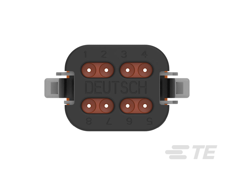 8 pin Deutsch Plug Black end cap 10 pack