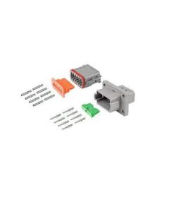8 pin Flange Mount Solid Green Band full kit