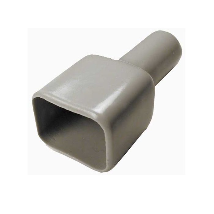 8 pin Receptacle boot 65mm tail grey