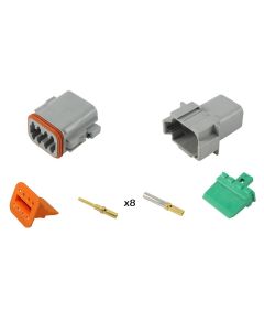 8 pin Standard Solid Green band Gold Plated full kit