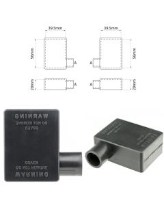 Battery Terminal Insulators Black 17.5 Right Hand