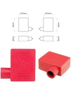Battery Terminal Insulators Red 12.5 Left Hand