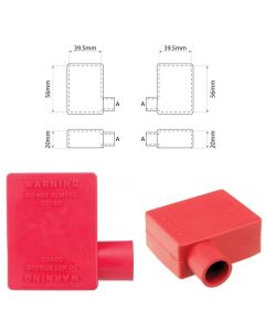 Battery Terminal Insulators Red 12.5 Right Hand