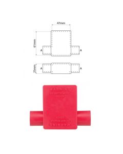 Battery Terminal Insulators Red 17.5 Double