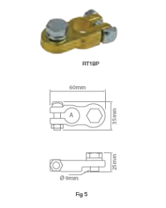 Battery Terminal Positive 18mm 10mm bolt