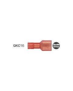 Blade Terminals Fully Insulated Female 6.3mm Nylon Red