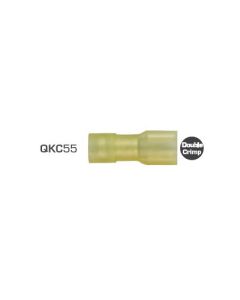Blade Terminals Fully Insulated Female 6.3mm Nylon Yellow