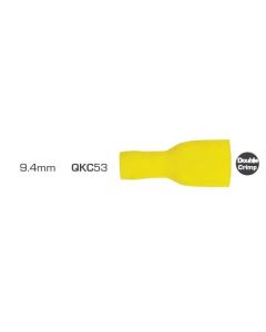 Blade Terminals Fully Insulated Female 9.4mm Vinyl Yellow