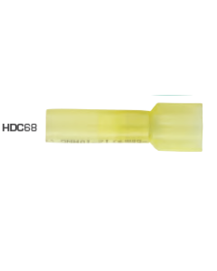 Blade Terminals Fully Insulated Male Yellow Heat Shrink