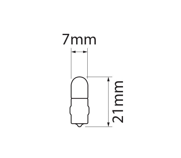 Bulbs Incandescent Miniature 12V 4 WBA9s10 Pack