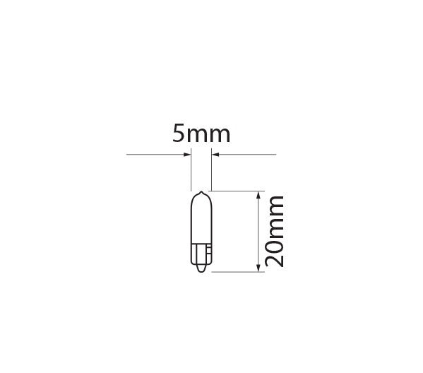 Bulbs Incandescent Wedge 12V 21/5W 10 Pack