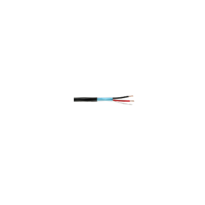 CABLE SHIELDED BLACK (2 X.75mm2)