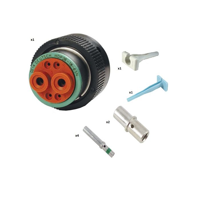 CONNECTOR PLUG DE-HDP26-18-6SN