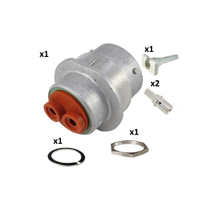 CONNECTOR RECEPTACLE (2 x 100A Cct) DE-HD34-18-6PN-C030
