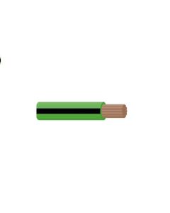 Cable Dark Green Black Trace 1.0mm²
