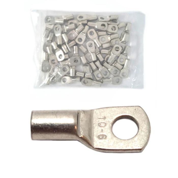 Cable Lugs 10mm 6mm Standard 50 pack