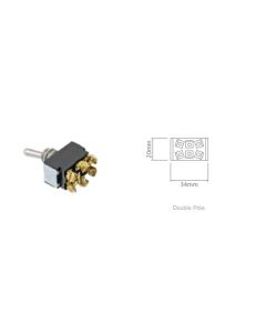 Change Over Contacts 11-0-1 Mom.On Off Mom.On Double Pole Screw