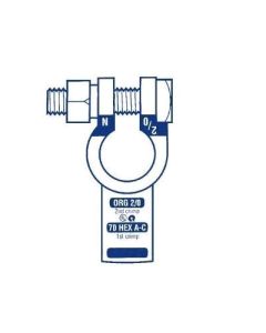 Crimp Battery terminal straight negative 85mm orange
