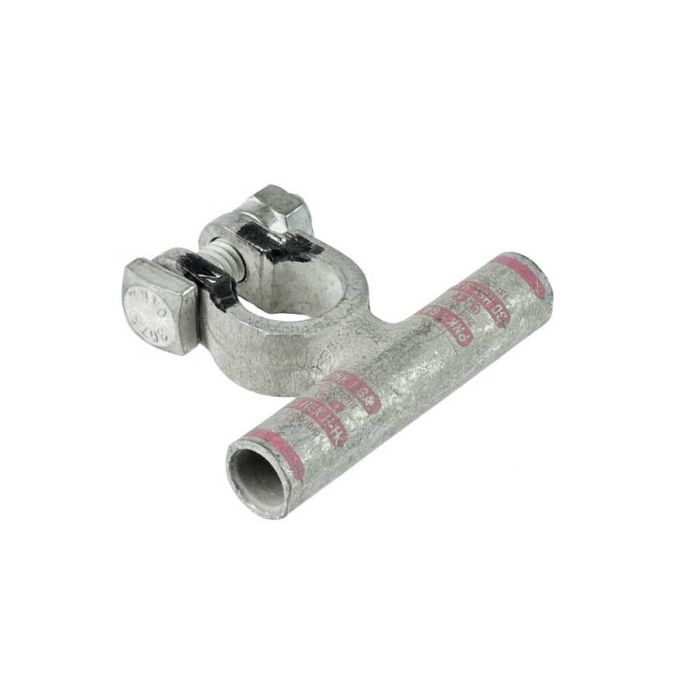 Crimp Battery terminals twin elbow Pos 50 pink