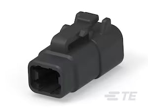 DTM 4 pin plug black 10 pack