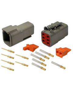 DTM 6 pin Full kit gold pin 10 Pack