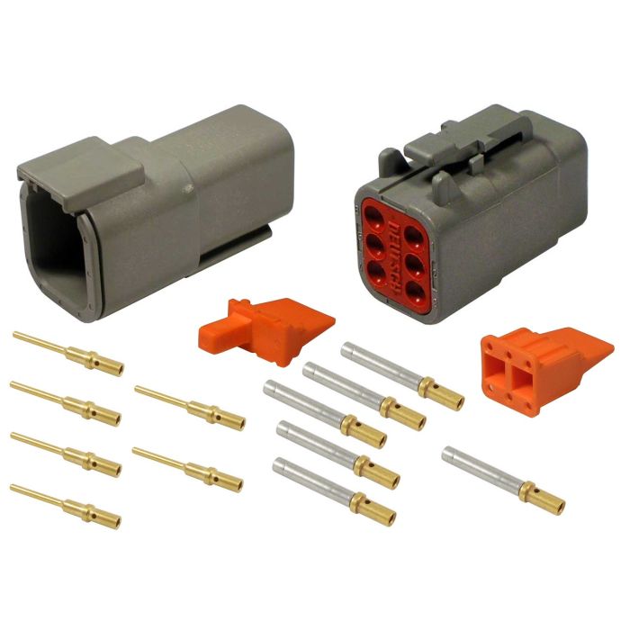 DTM 6 pin Full kit gold pin