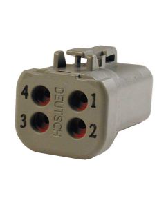 DTP Series Housing Plugs 4 Pin Backshell 10 Pack