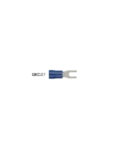 Fork Terminals 3mm Vinyl Blue