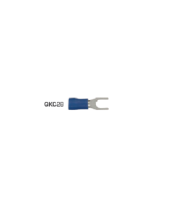 Fork Terminals 4mm Vinyl Blue