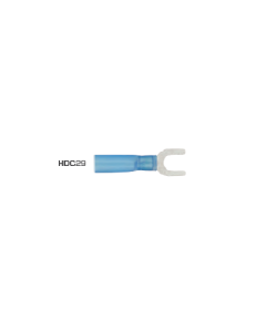 Fork Terminals 5mm Heat Shrink Blue