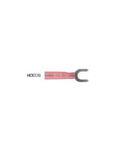 Fork Terminals 5mm Heat Shrink Red