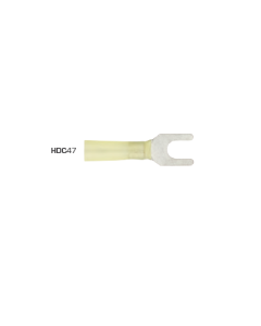 Fork Terminals 5mm Heat Shrink Yellow