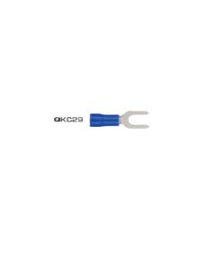 Fork Terminals 5mm Vinyl Blue
