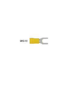 Fork Terminals 5mm Vinyl Yellow