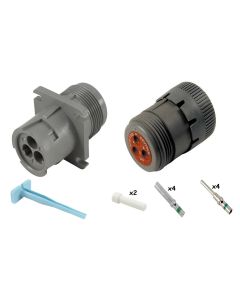 HD10 Series Kit 3 x Size 16 Threaded Rear Square Flange